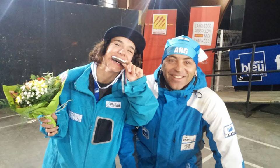 Snowboard adaptado: medalla plateada argentina en Francia