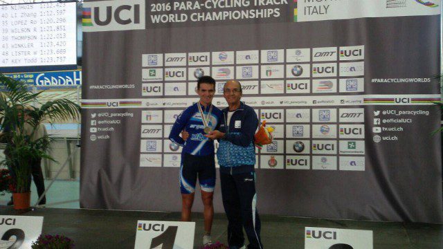 Ciclismo adaptado: Rodrigo López se subió al podio en Italia