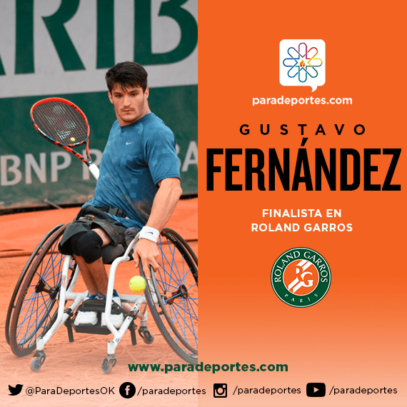 Histórico – Tenis adaptado: Gustavo Fernández, finalista de Roland Garros. “Voy por el título”