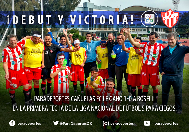Fútbol para ciegos: Paradeportes Cañuelas FC debutó en la Liga con un gran triunfo