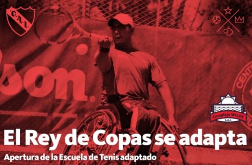 Independiente tendrá su escuela de tenis adaptado