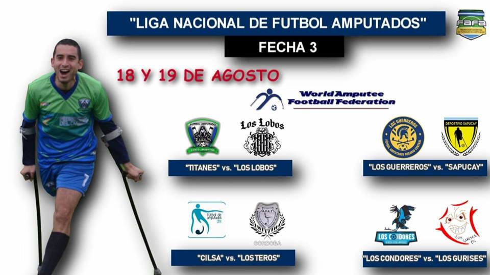 Fútbol para amputados: se viene una nueva fecha de la Liga Nacional