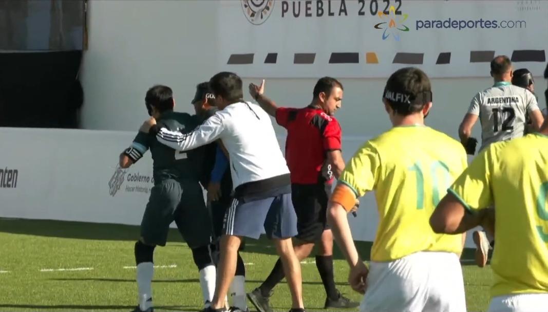 Fútbol para ciegos: Los Murciélagos le ganaron el clásico a Brasil en el debut del Grand Prix
